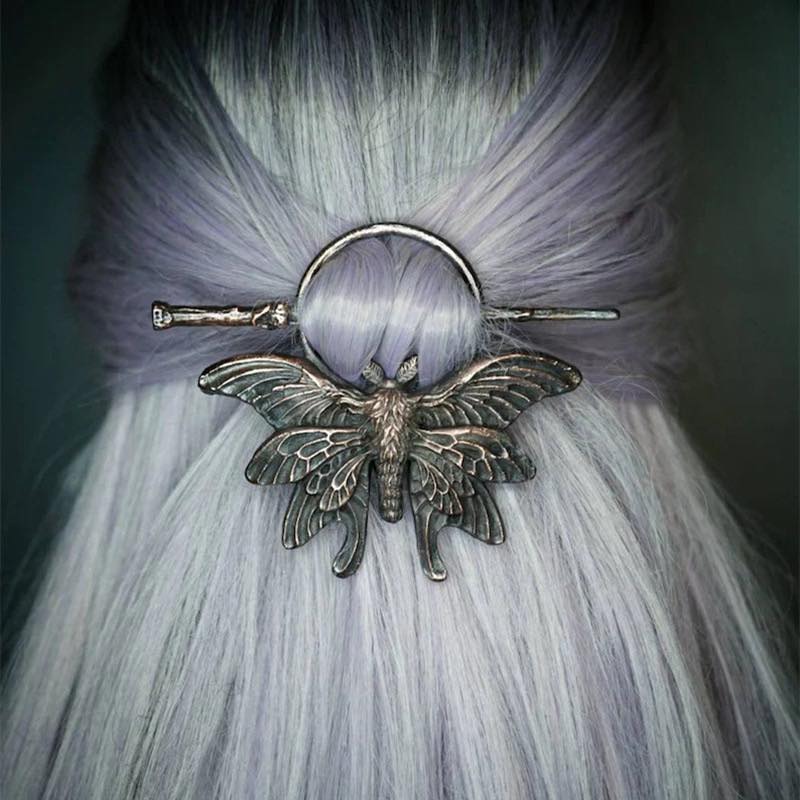 PRE-ORDER - Metal Hair Accessories - Wolf - Moon - Tree of life
