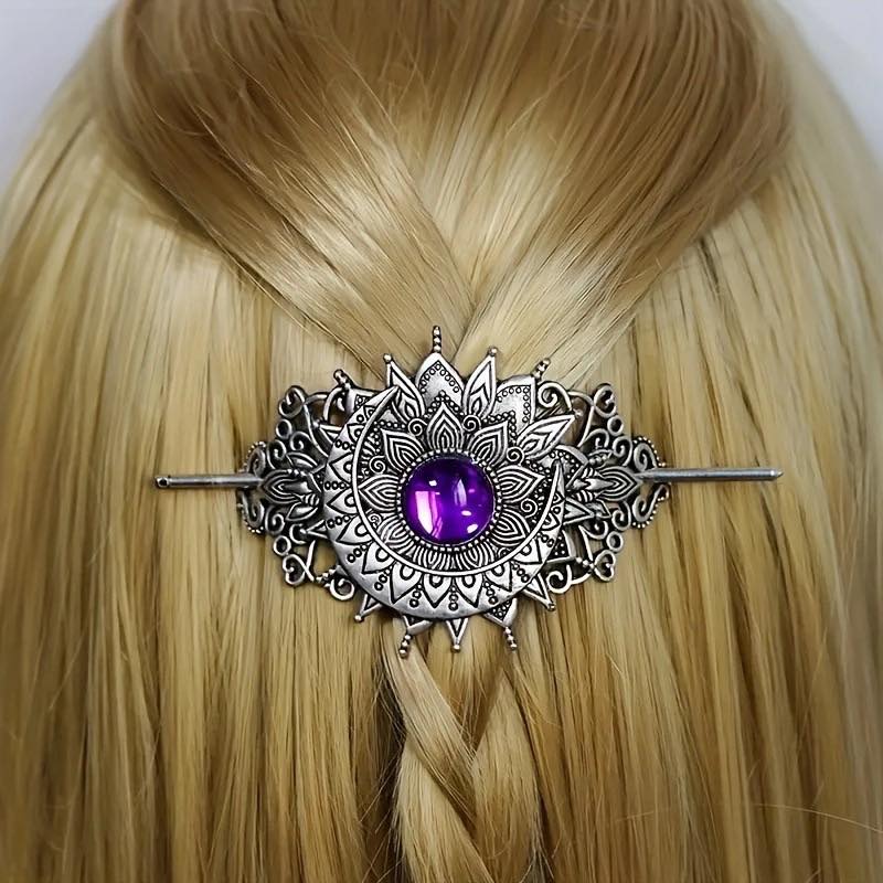 PRE-ORDER - Metal Hair Accessories - Wolf - Moon - Tree of life