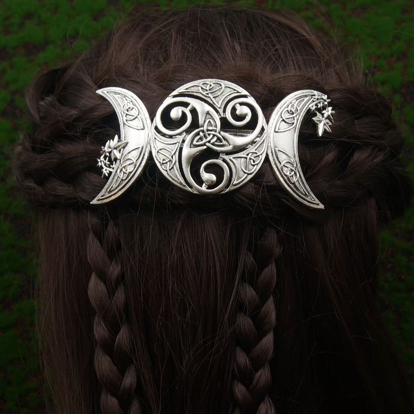PRE-ORDER - Metal Hair Accessories - Wolf - Moon - Tree of life