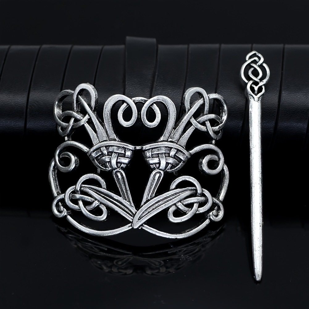 PRE-ORDER - Metal Hair Accessories - Wolf - Moon - Tree of life