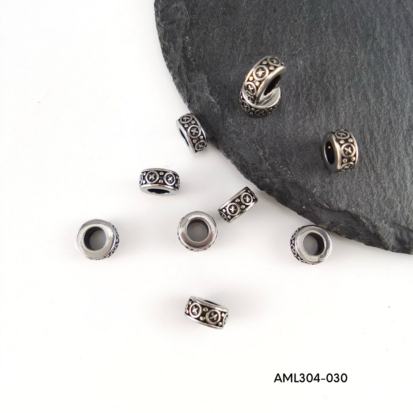 PRE-ORDER - WAREHOUSE - 304 Stainless - Bead - Hair Bead - Big Hole Bead