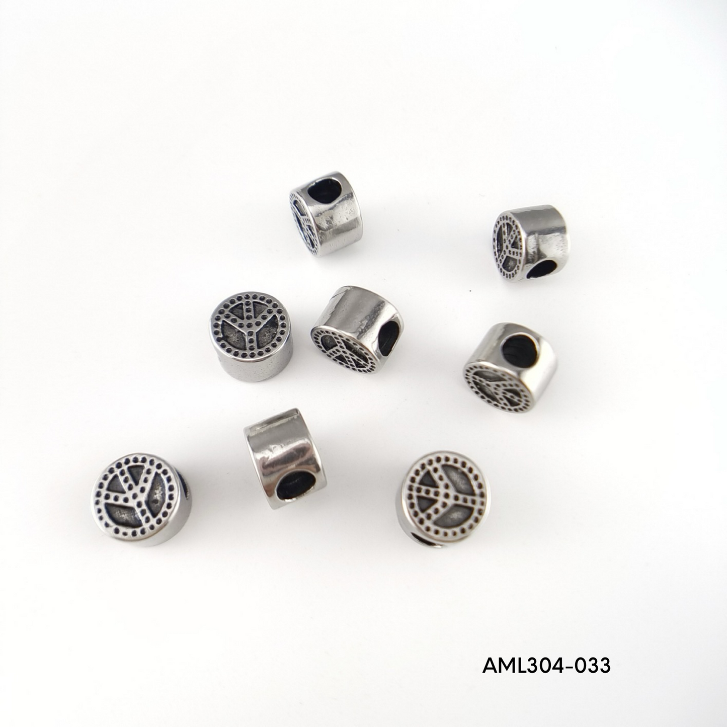 PRE-ORDER - WAREHOUSE - 304 Stainless - Bead - Hair Bead - Big Hole Bead - Skull