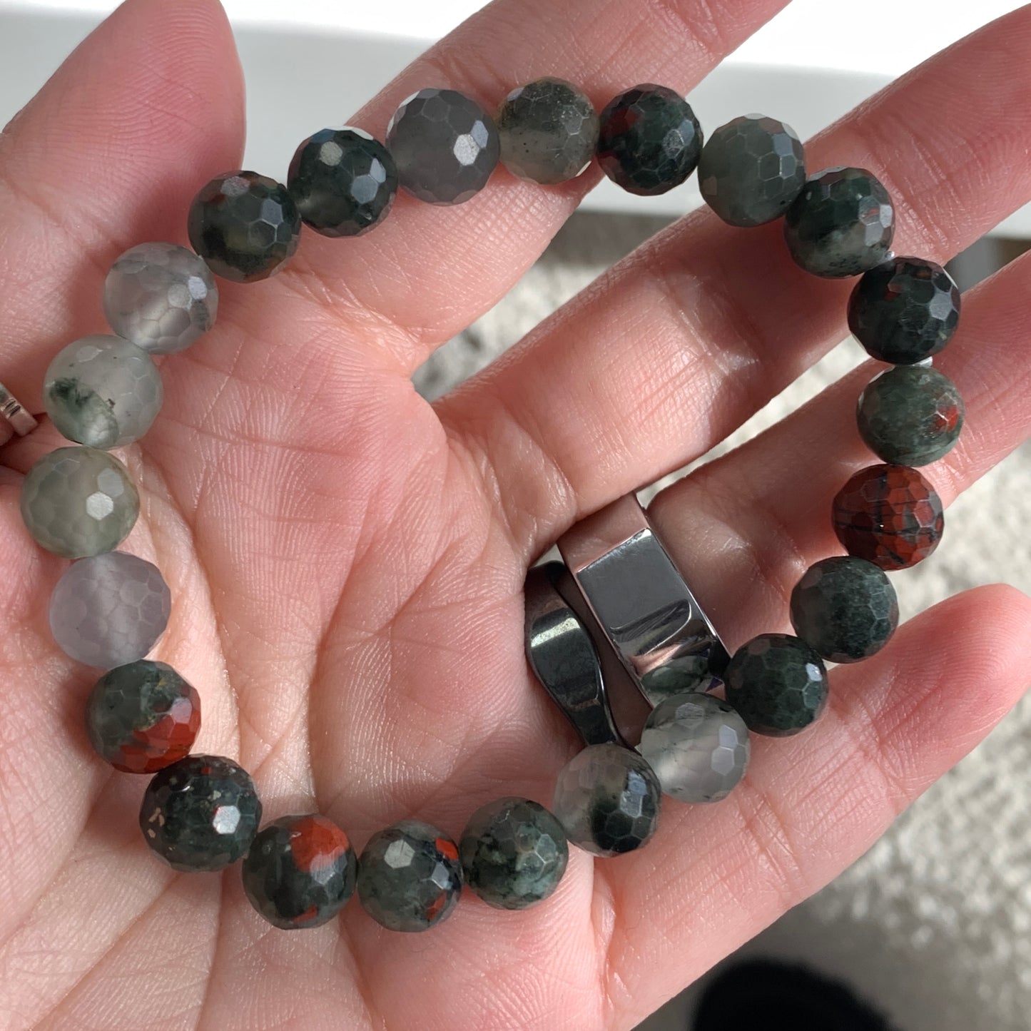 Natural Crystal Faceted Bracelet