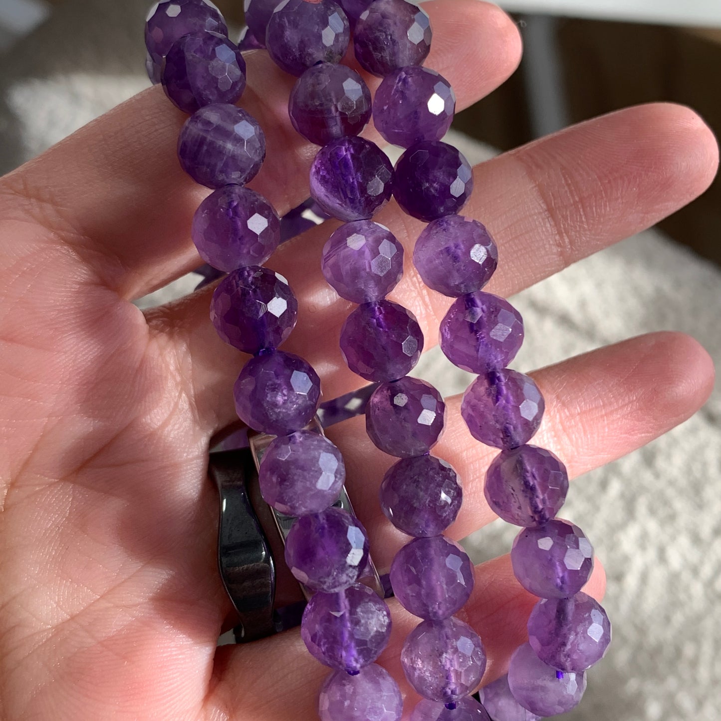 Natural Crystal Faceted Bracelet