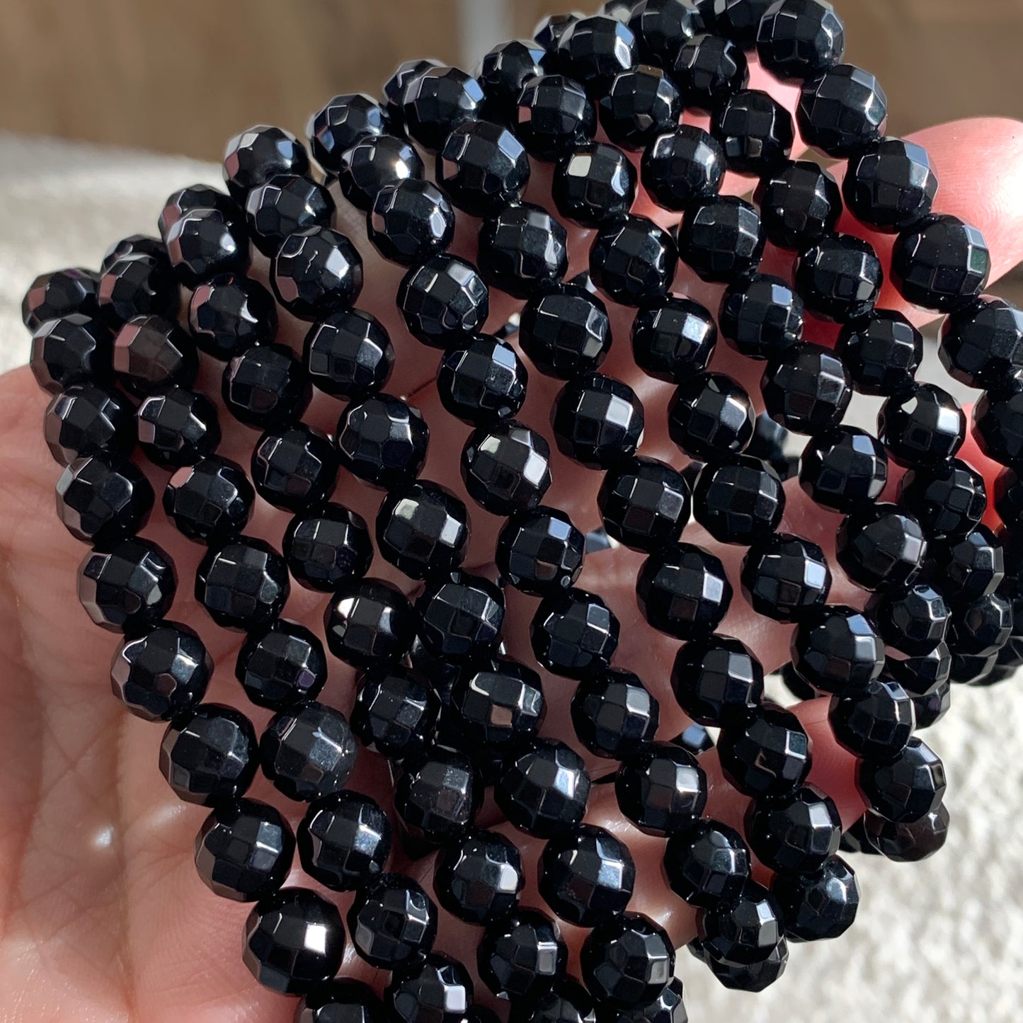 Natural Crystal Faceted Bracelet