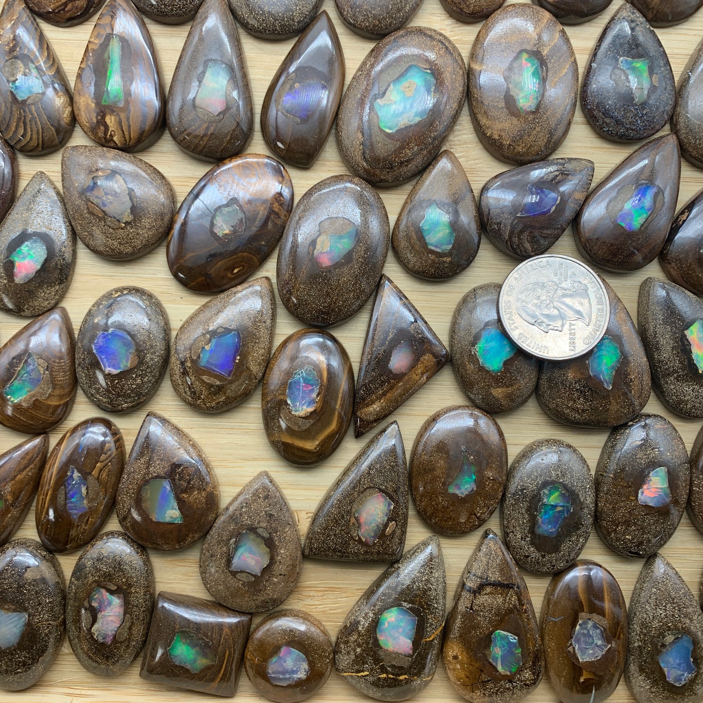 Boulder Opal Cabochon - Medium - Oval - Teardrop