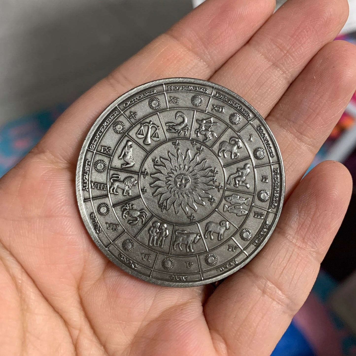 Brass coin Capricorn