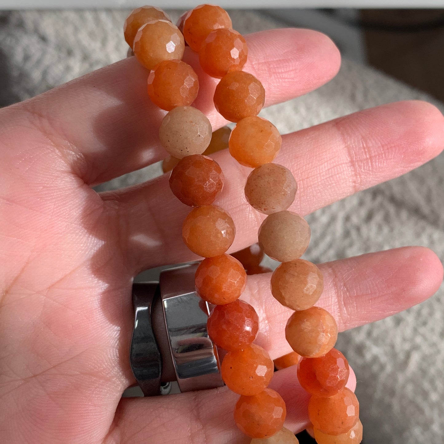 Natural Crystal Faceted Bracelet