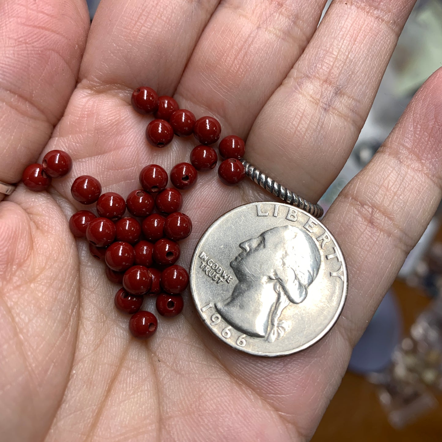 Cinnabar - 4mm - Bead
