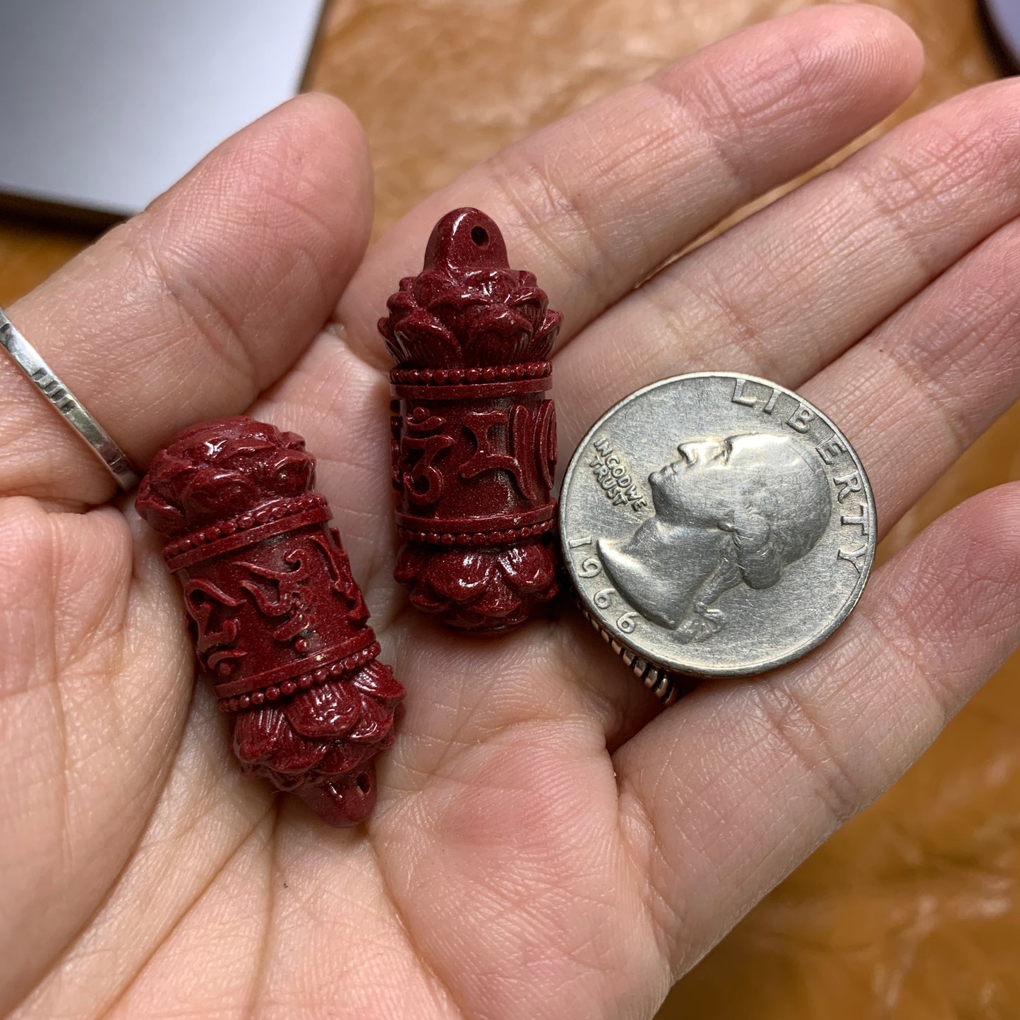 Cinnabar - Patterned - Charm / Pendant