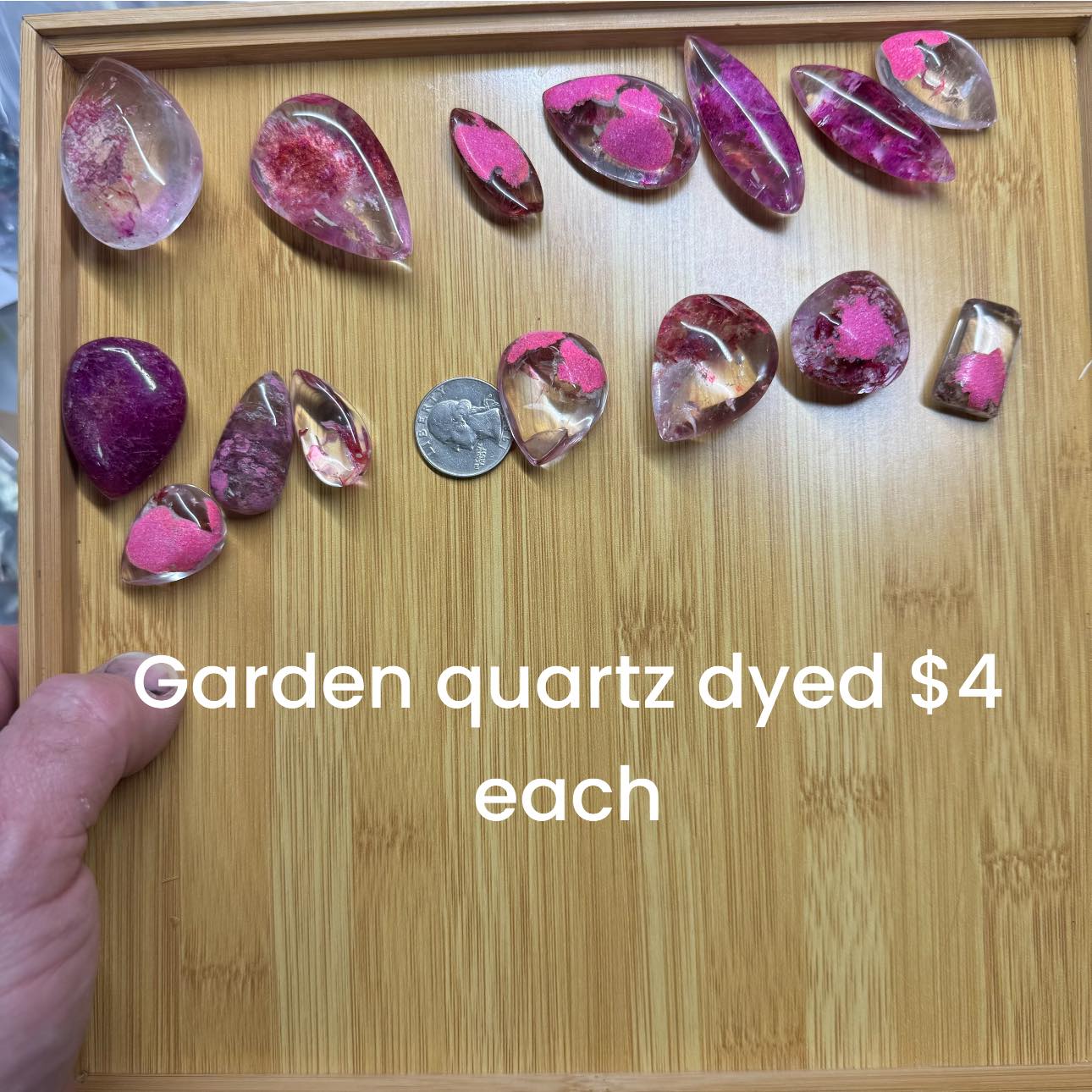 Dyed Garden Quartz -Puffy