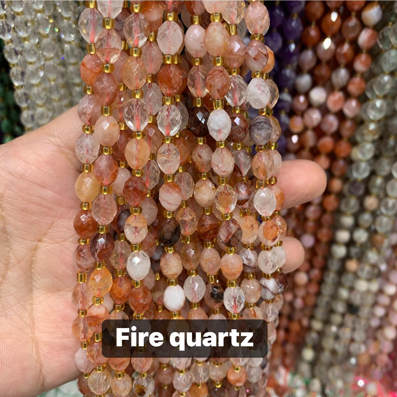 PRE-ORDER - WAREHOUSE - FACETED OVAL - BEAD STRAND
