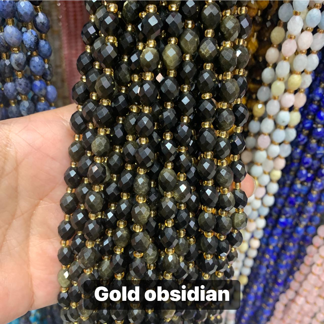 PRE-ORDER - WAREHOUSE - FACETED OVAL - BEAD STRAND