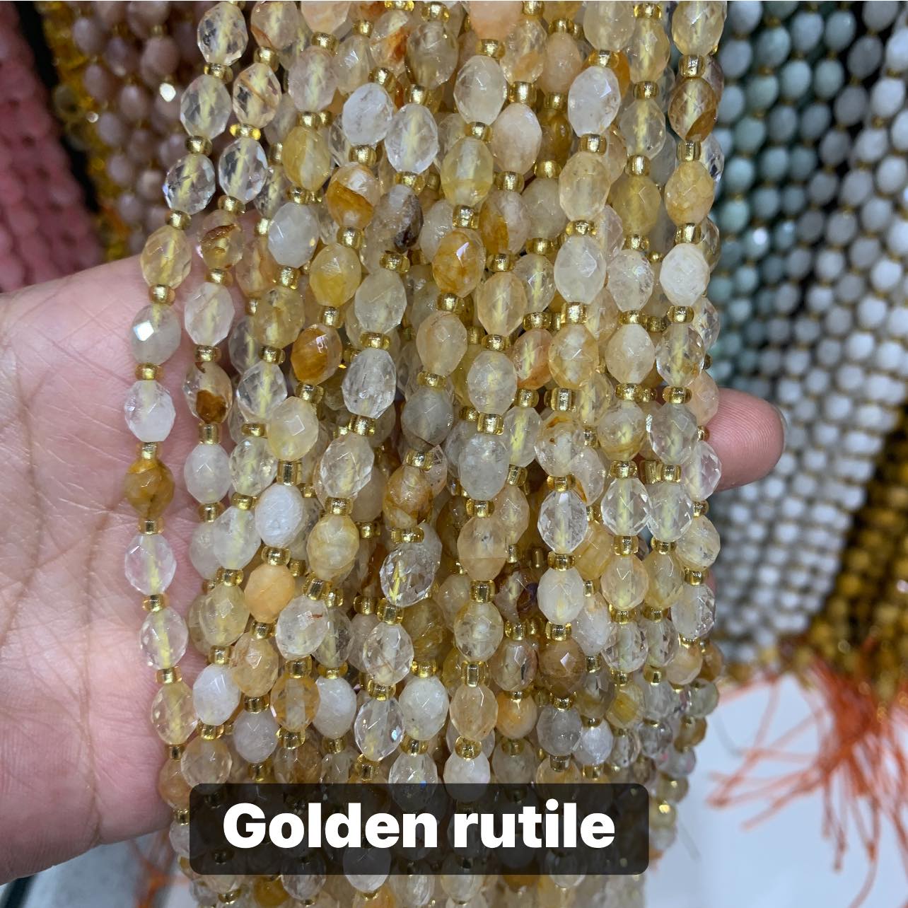 PRE-ORDER - WAREHOUSE - FACETED OVAL - BEAD STRAND