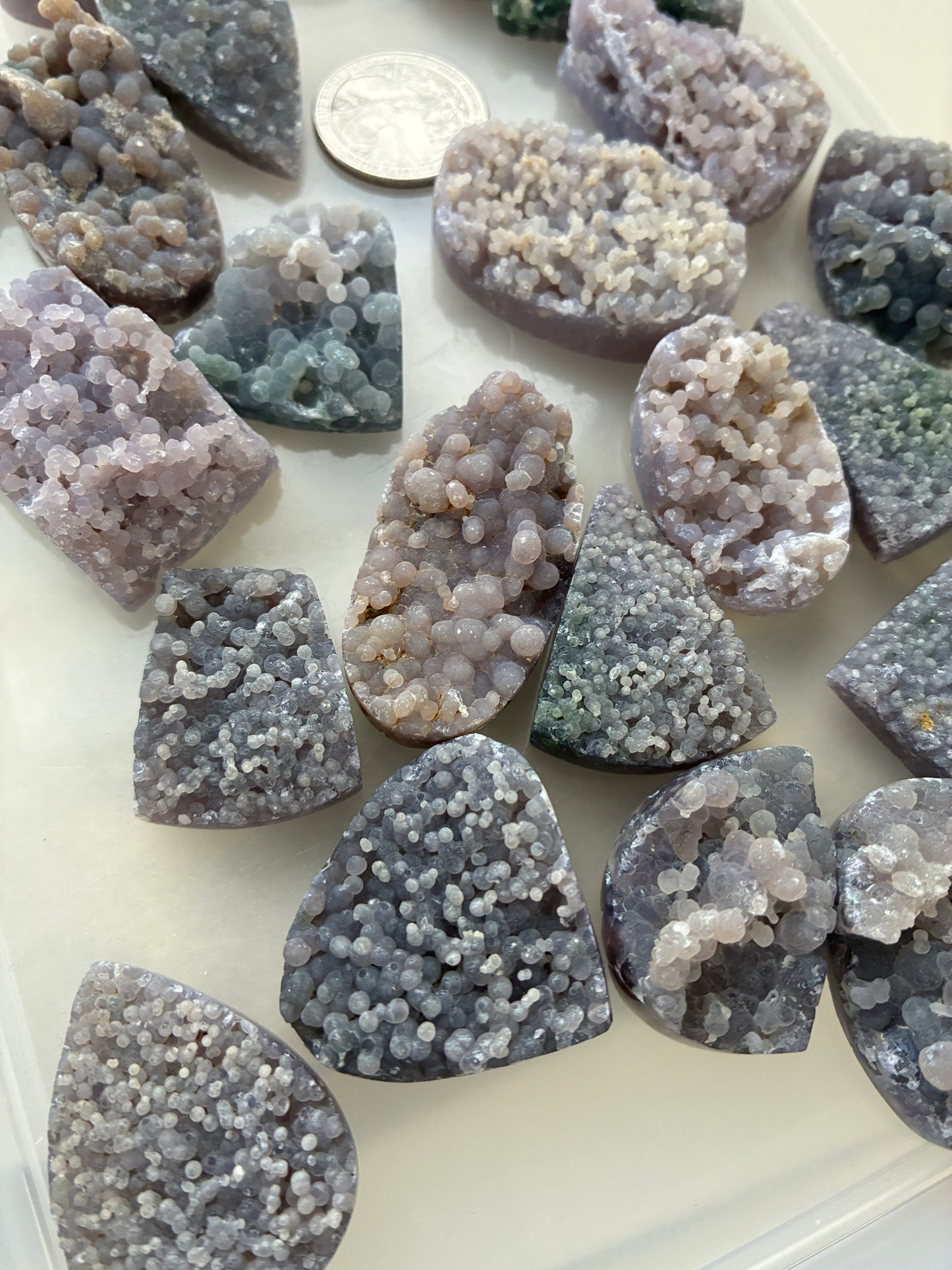 Grape Agate - Indonesia - Cabochon - Polish Puffy Back