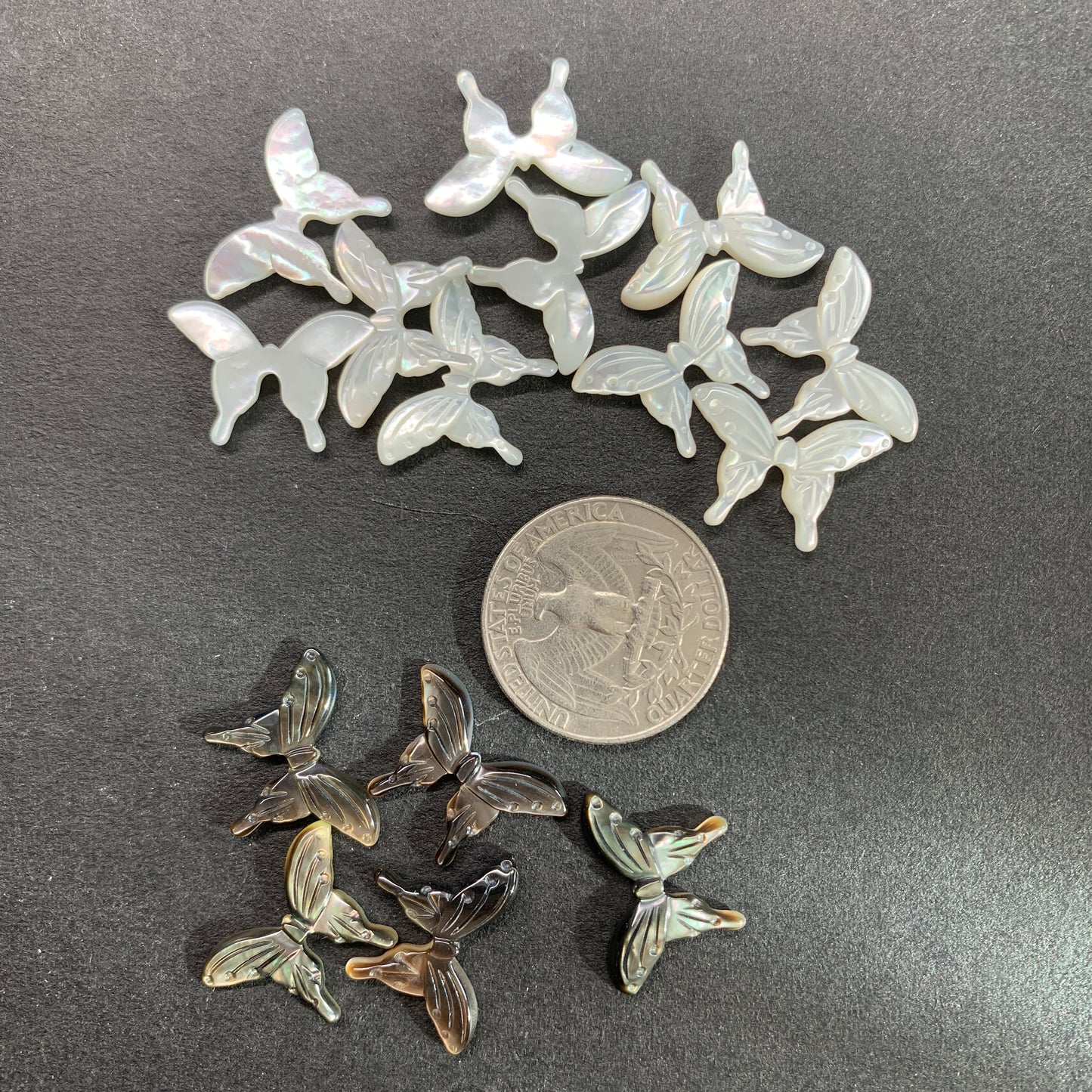 Mother of Pearl - Butterfly Bead - 13 x 19mm