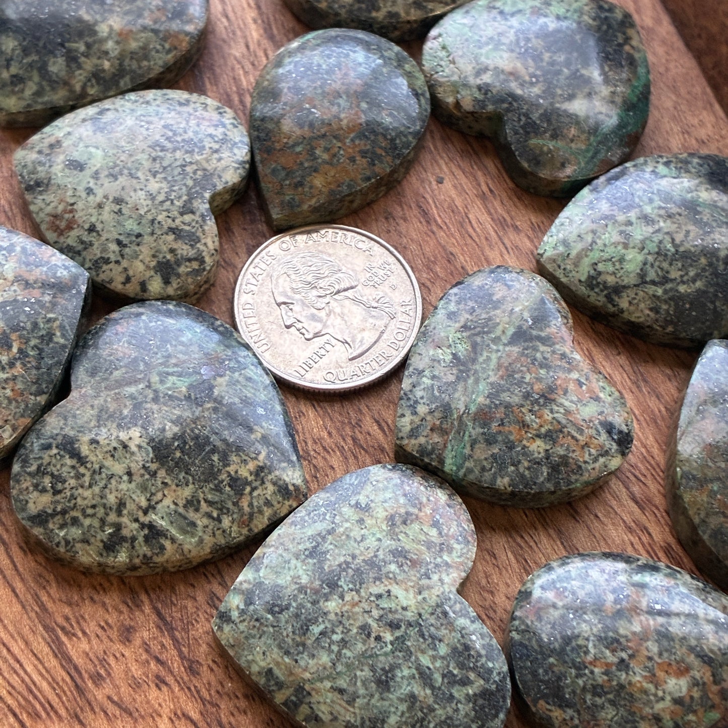 African Turquoise - Cabochon - Heart - Teardrop - Flatback