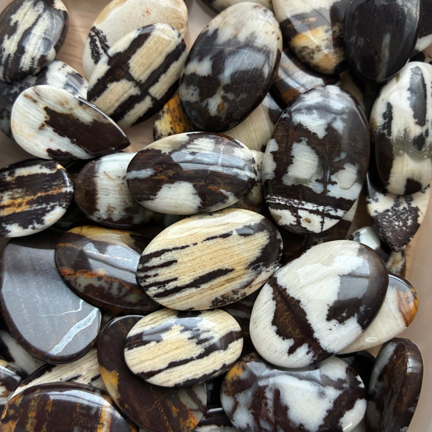 Coconut Jasper Cabochon - Round - Oval - Teardrop