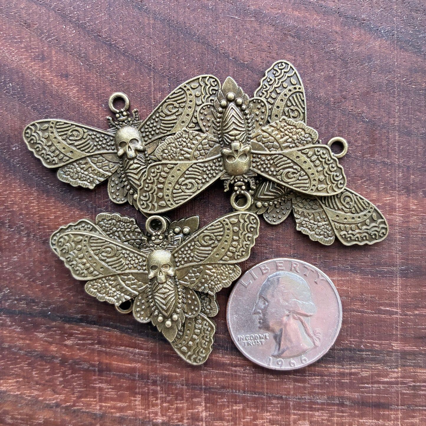 Metal Findings - Death Moth - Pendant / Charm