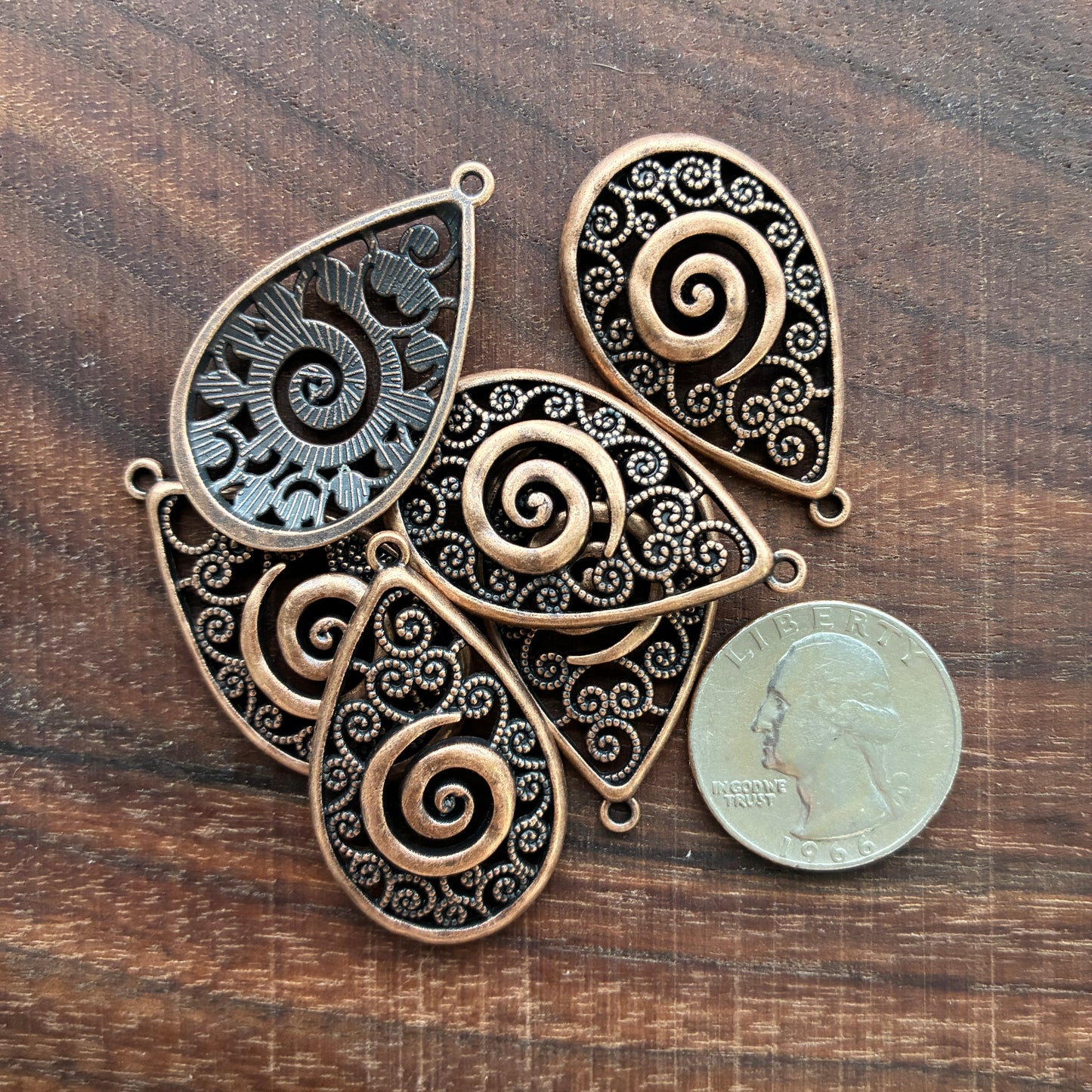 Metal Findings - Teardrop - Charm - Pendant - Earring