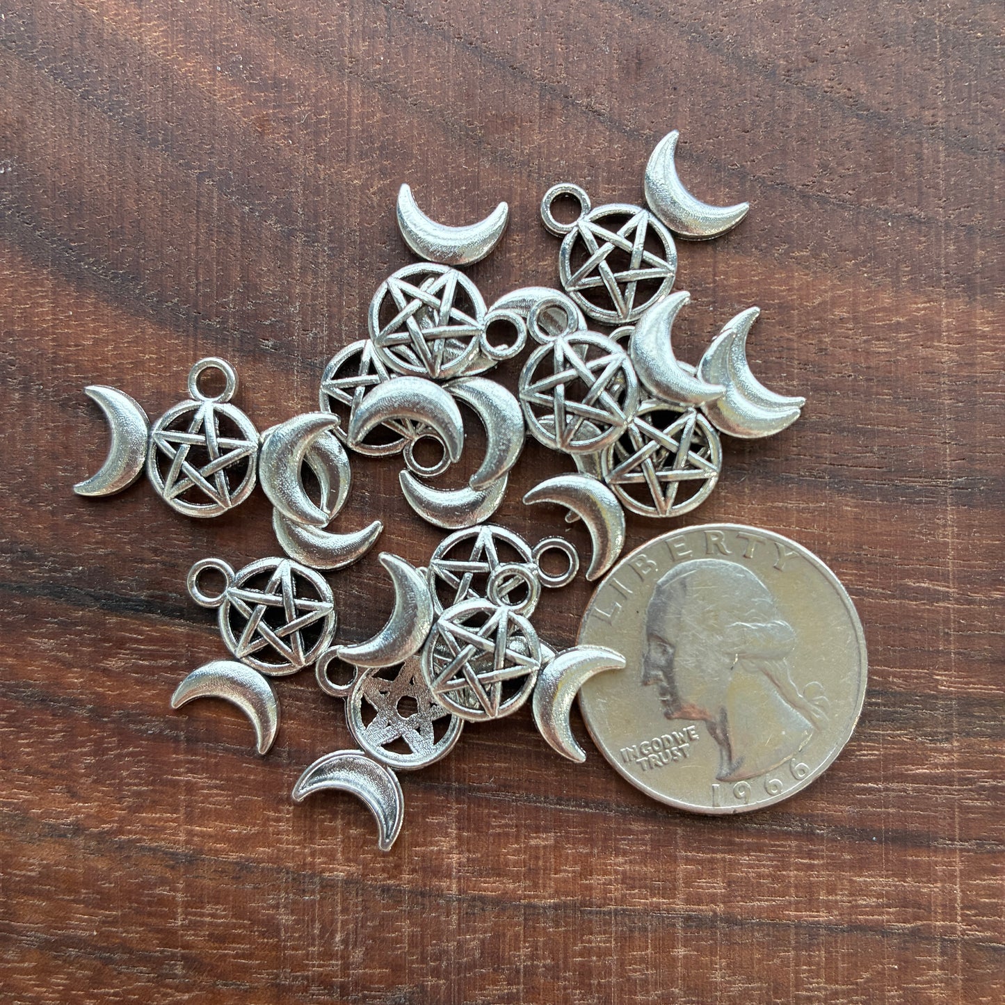 Metal Findings - Moon Phase - Charm - Bracelet - Earring