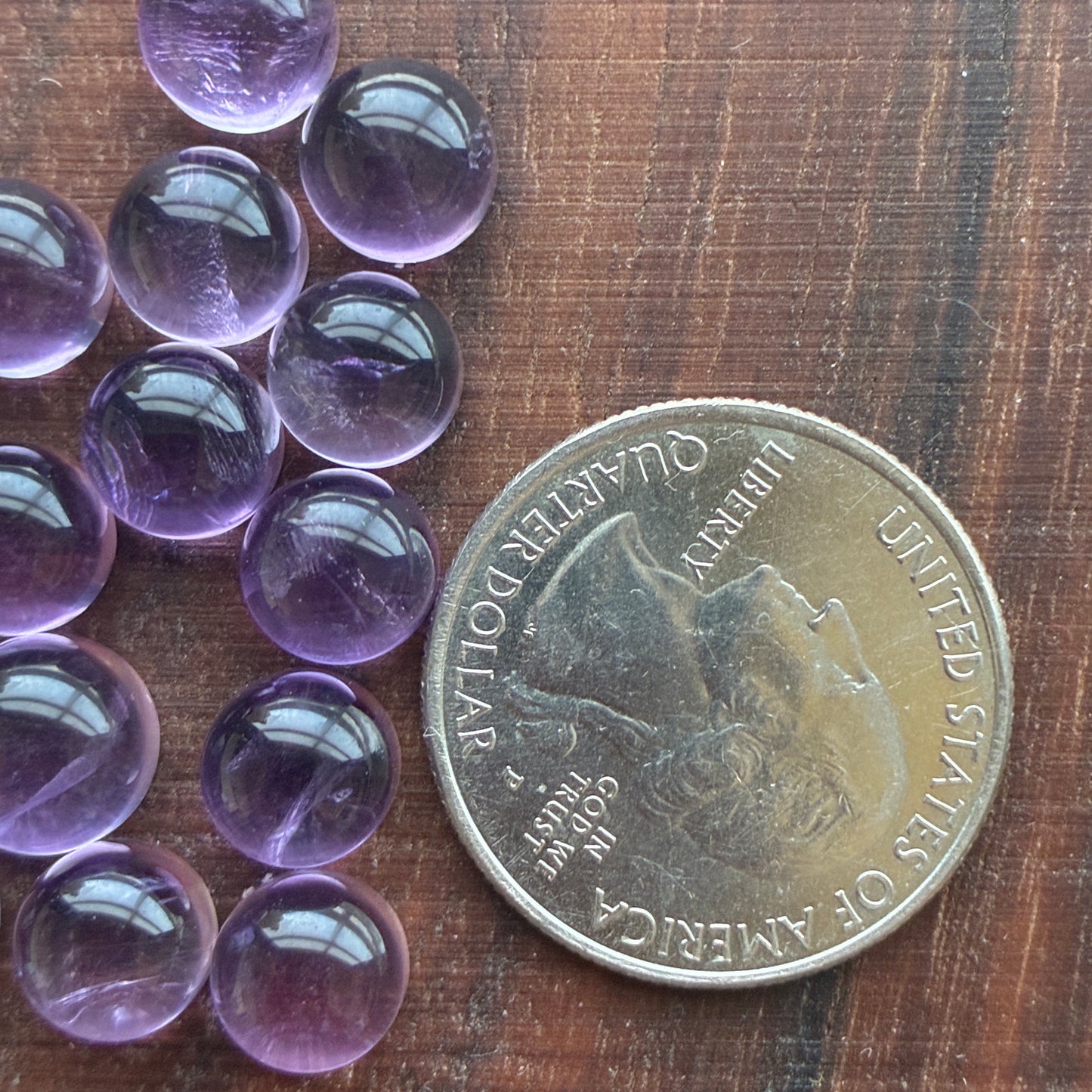 Amethyst - Cabochon - Round - Calibrated - 8mm