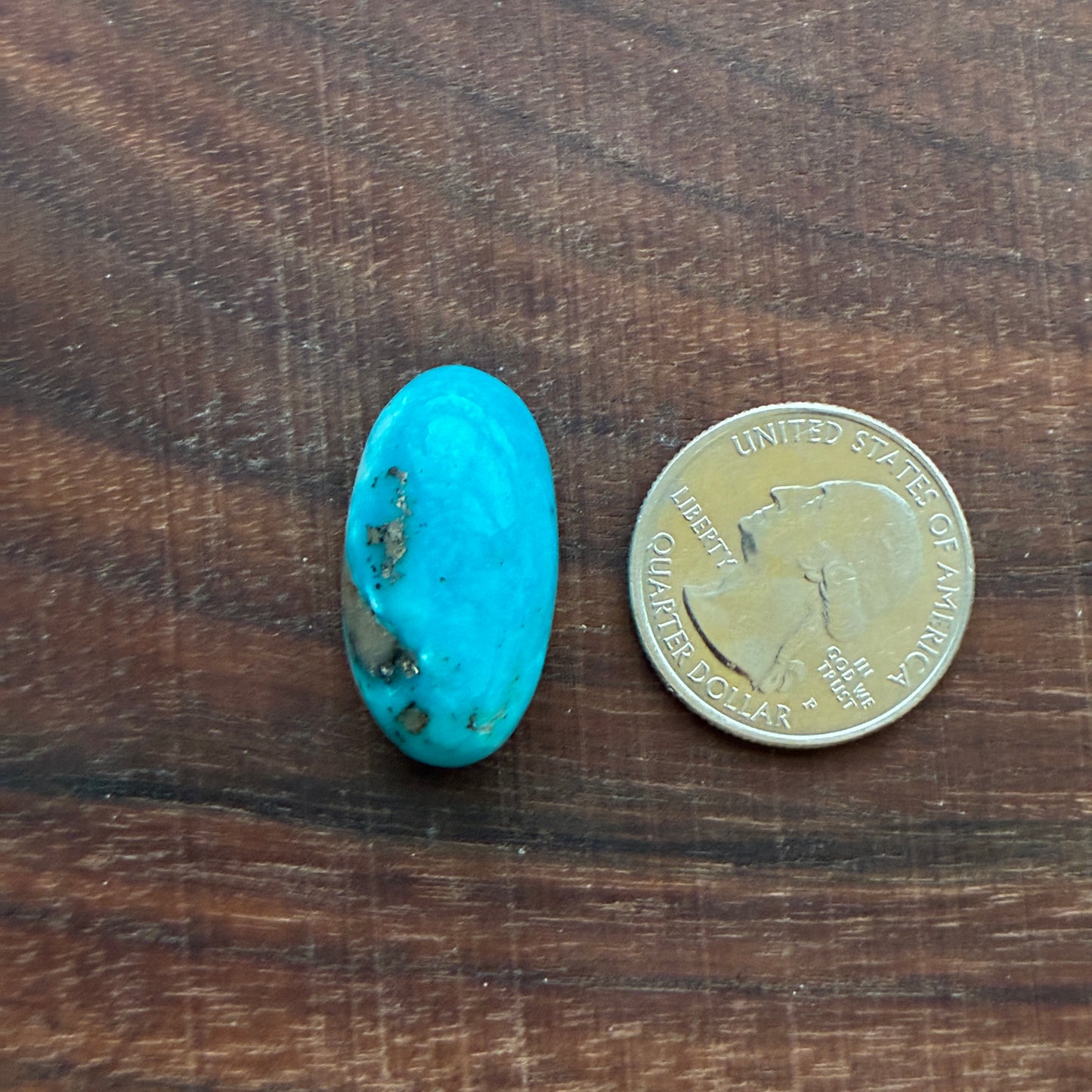 Persian Turquoise - Cabochon - Rough Back - Thick