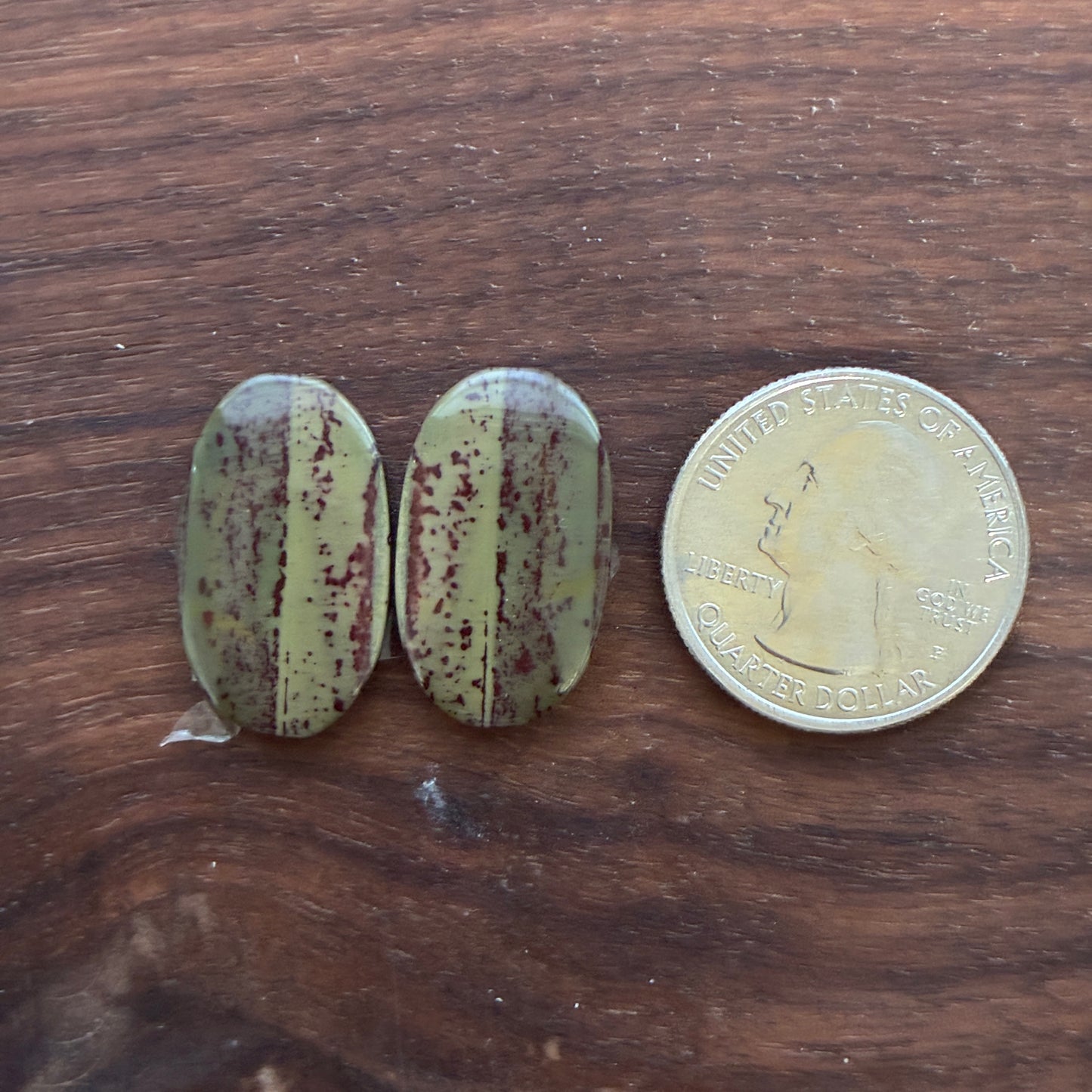Australian Imperial Jasper - Cabochon Pair - Oval - Teardrop - Round