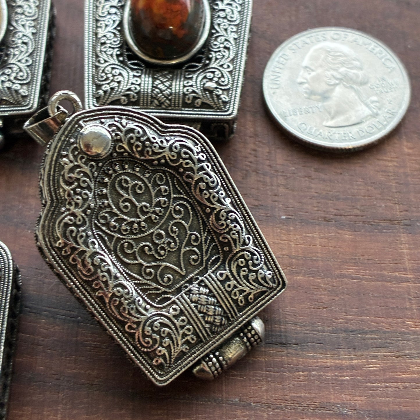 Pietersite Lock Pendant - Copper