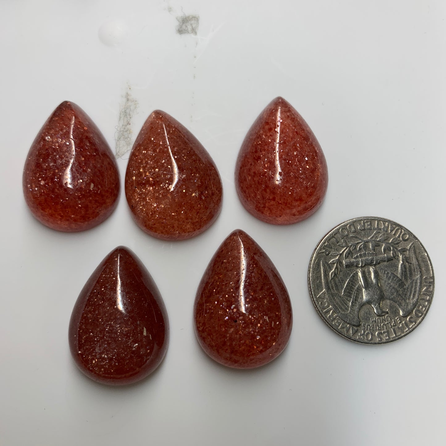 Sparkle Strawberry Quartz Cabochon
