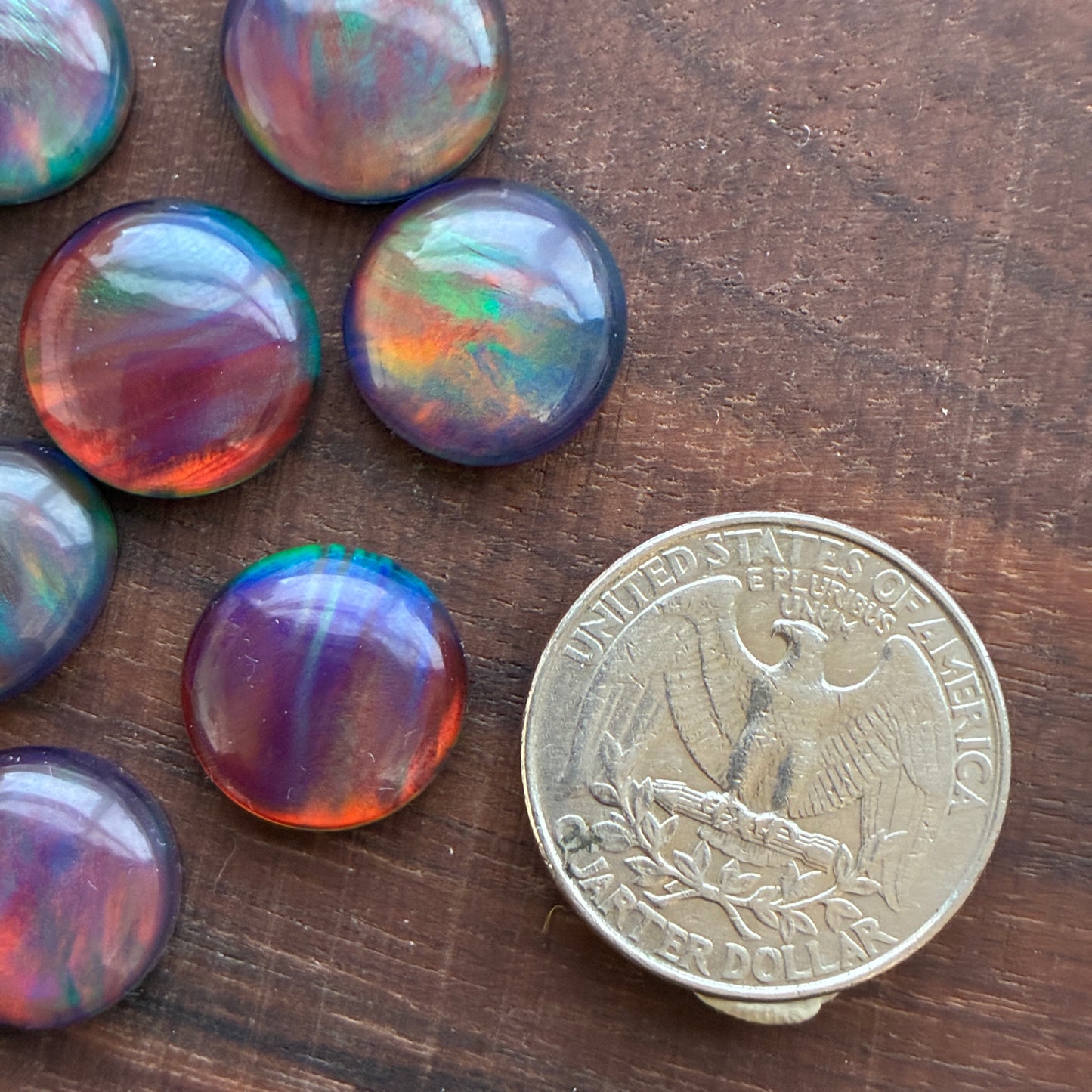 Aurora Opal Doublet Cabochon