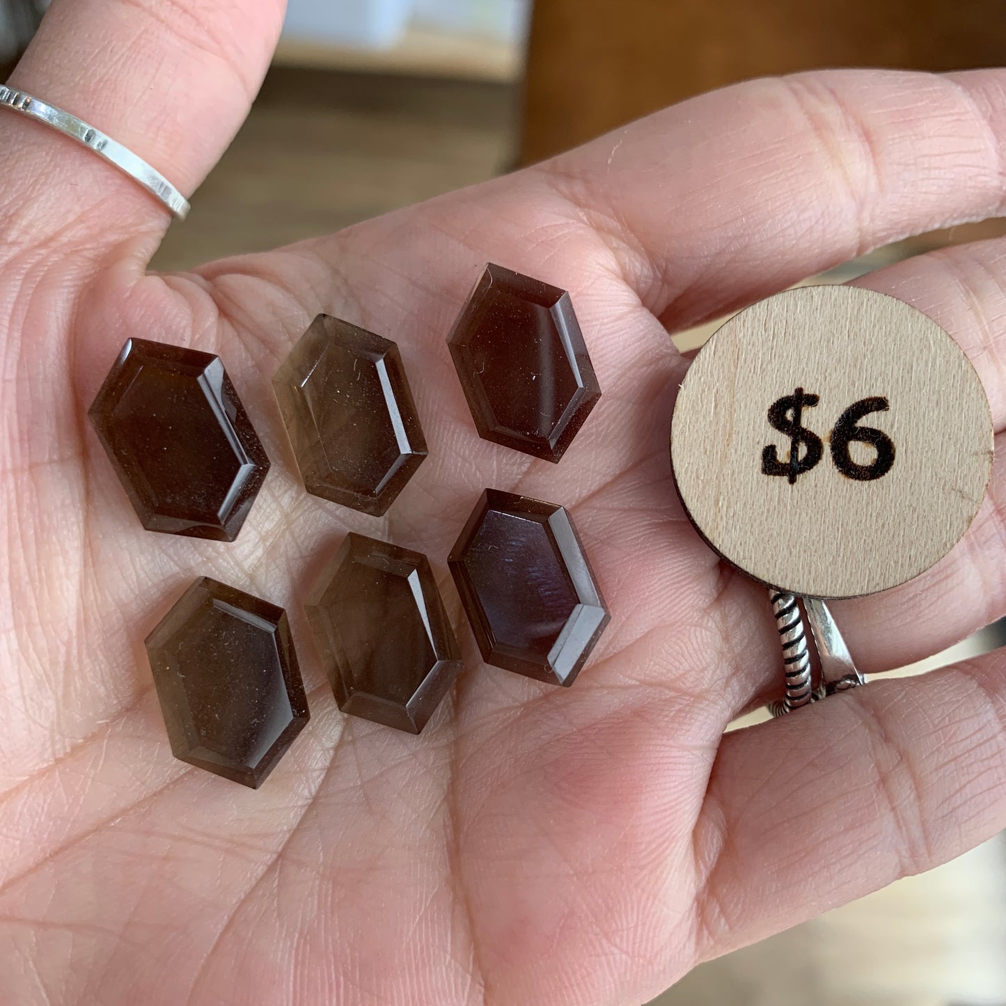 Smokey Quartz - Hexagon