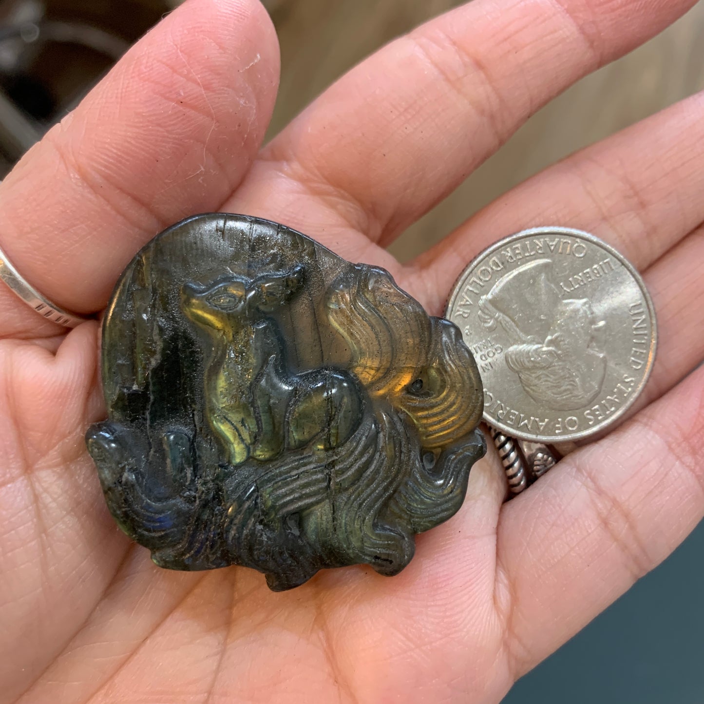 Labradorite Carving $14