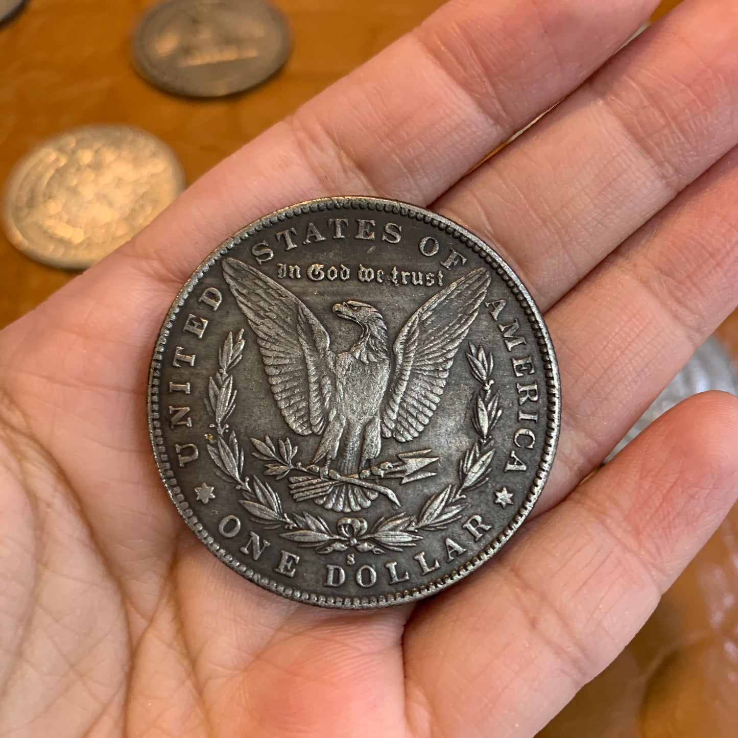 IN STOCK - Brass Coin $8