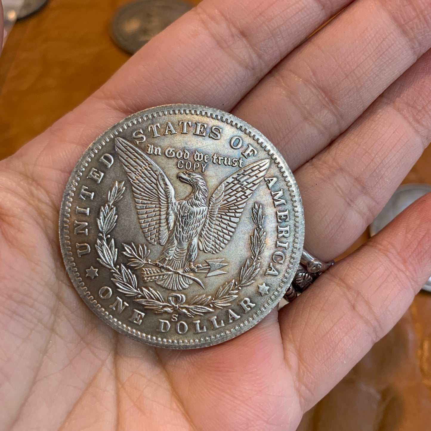 IN STOCK - Brass Coin $8