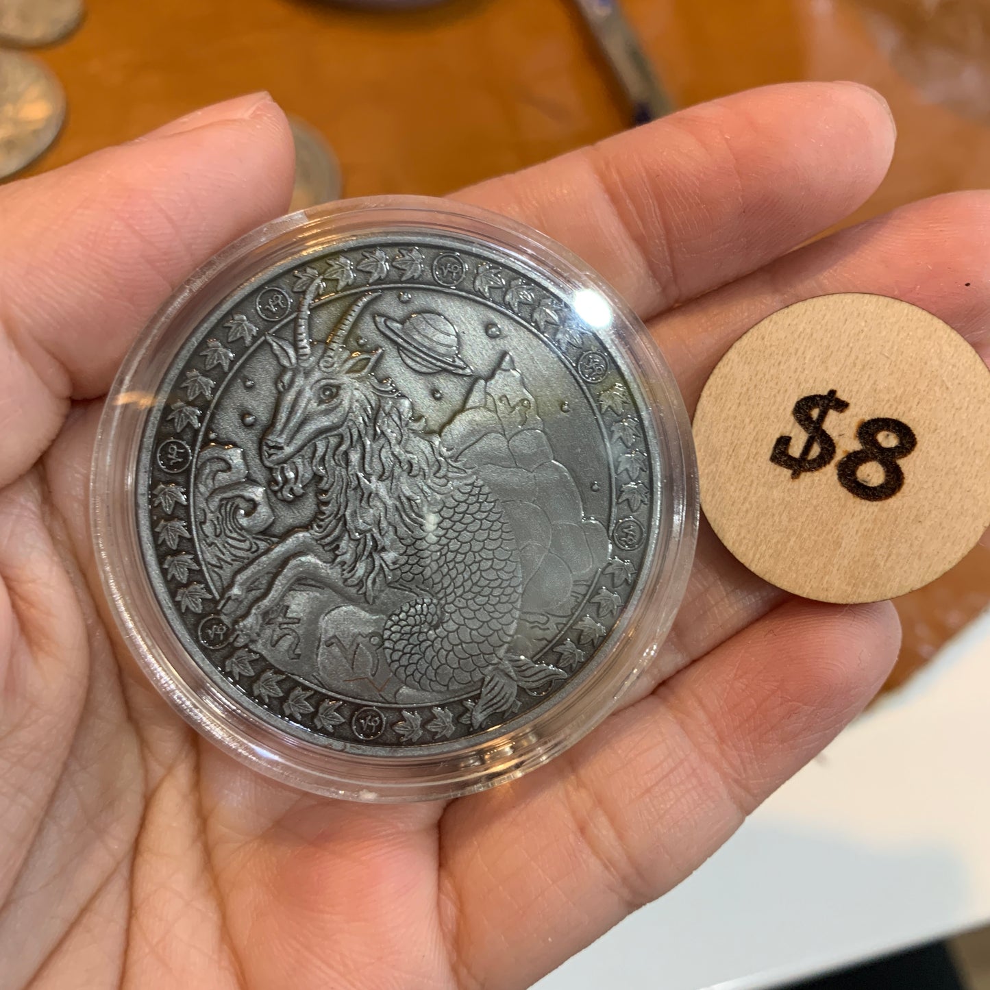 IN STOCK - Brass Coin $8