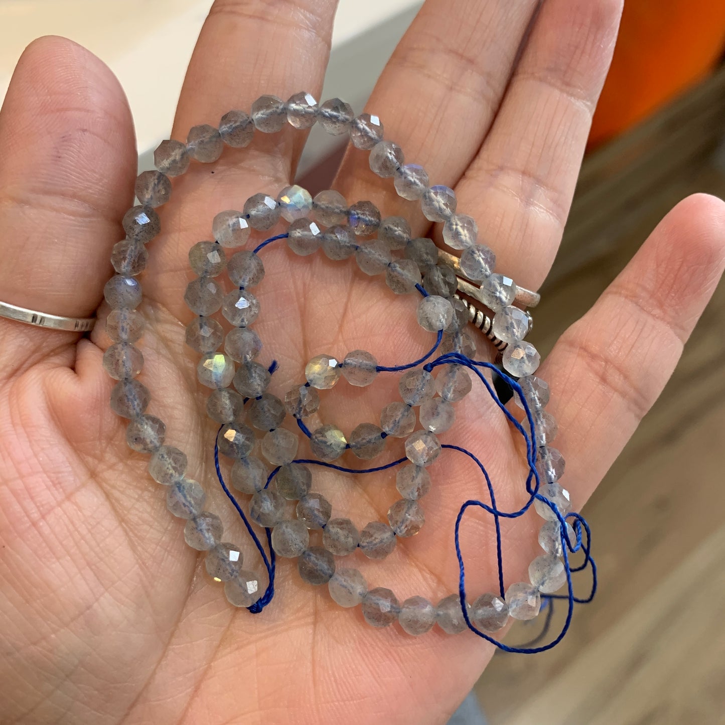 IN STOCK - Faceted Strand - Amazonite - Lab / Grey Moonstone - Rainbow Tourmaline - Moonstone - Indian Moss - 4mm - 2mm - 3mm
