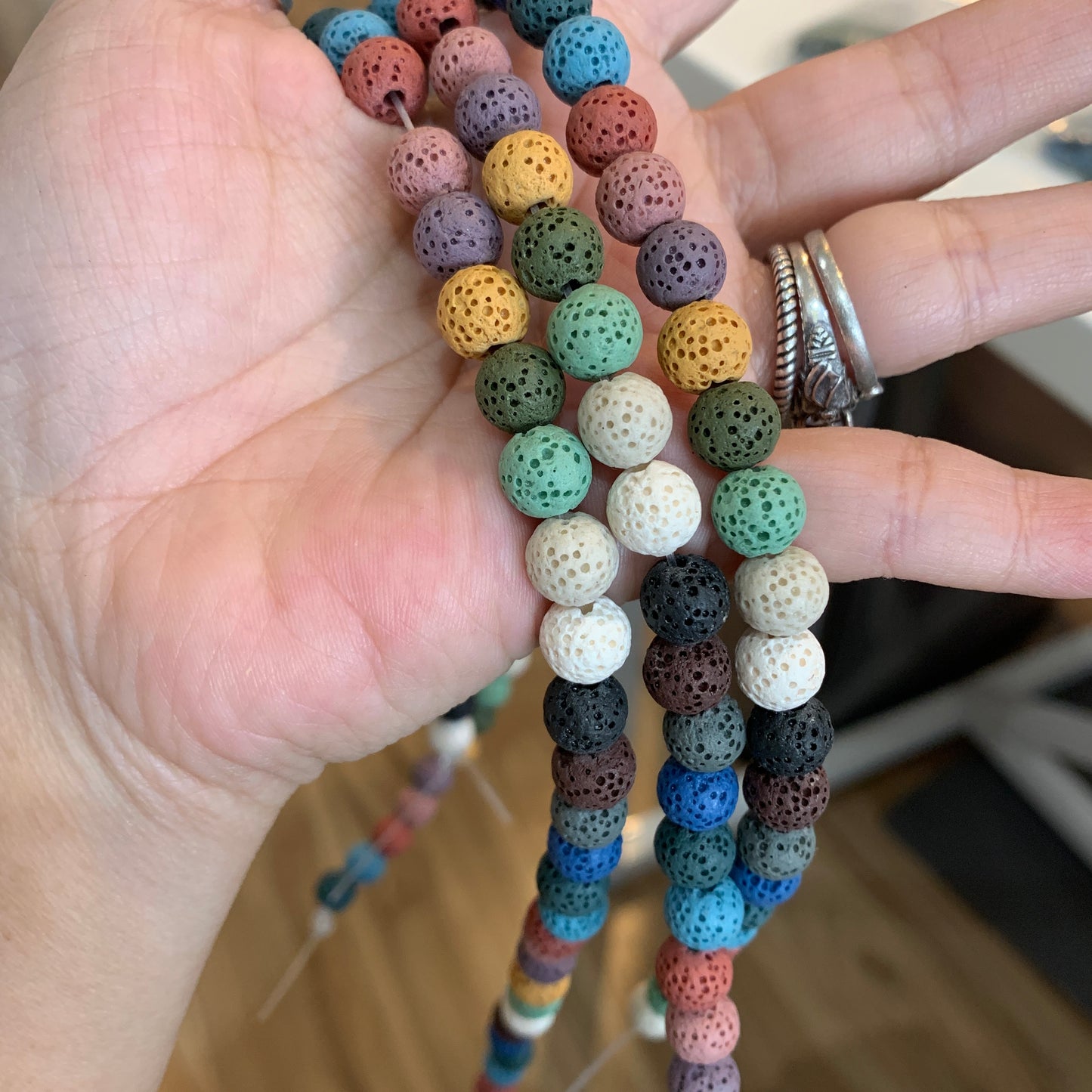 Colored Lava Stone