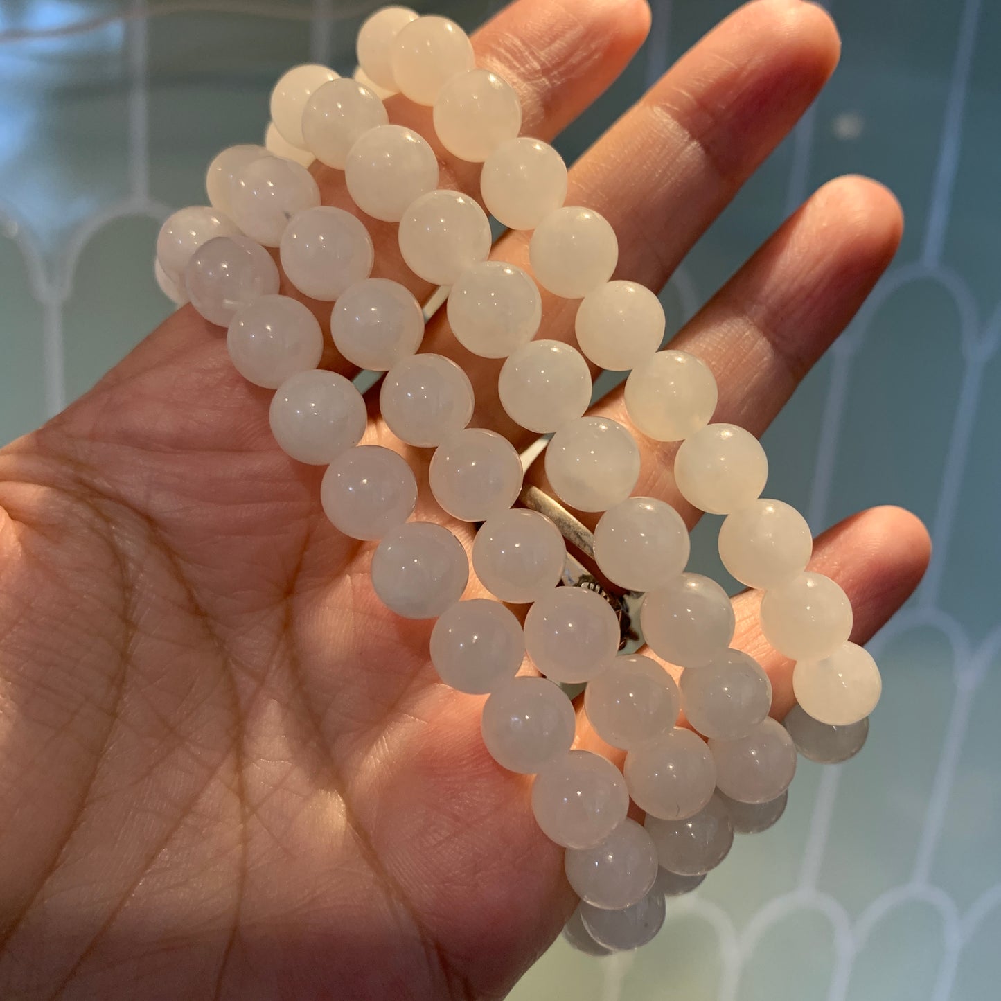 Jade Bracelet - Round - Bamboo - Cubed