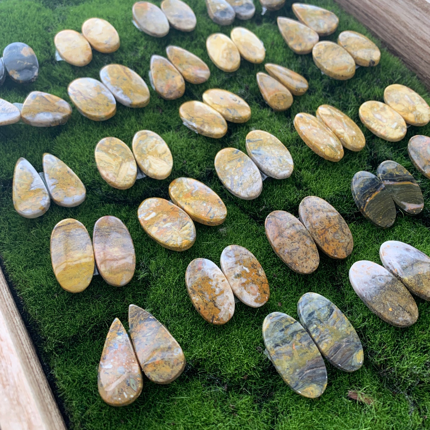 Pairs - Dragonblood - African turquoise - Bumblebee - Tiger eye