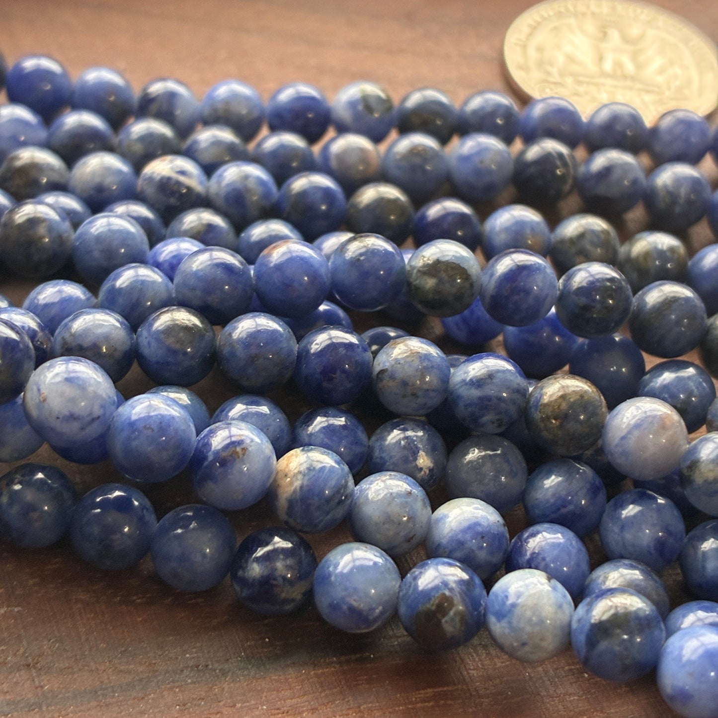 6mm Sodalite Round Bead Strand