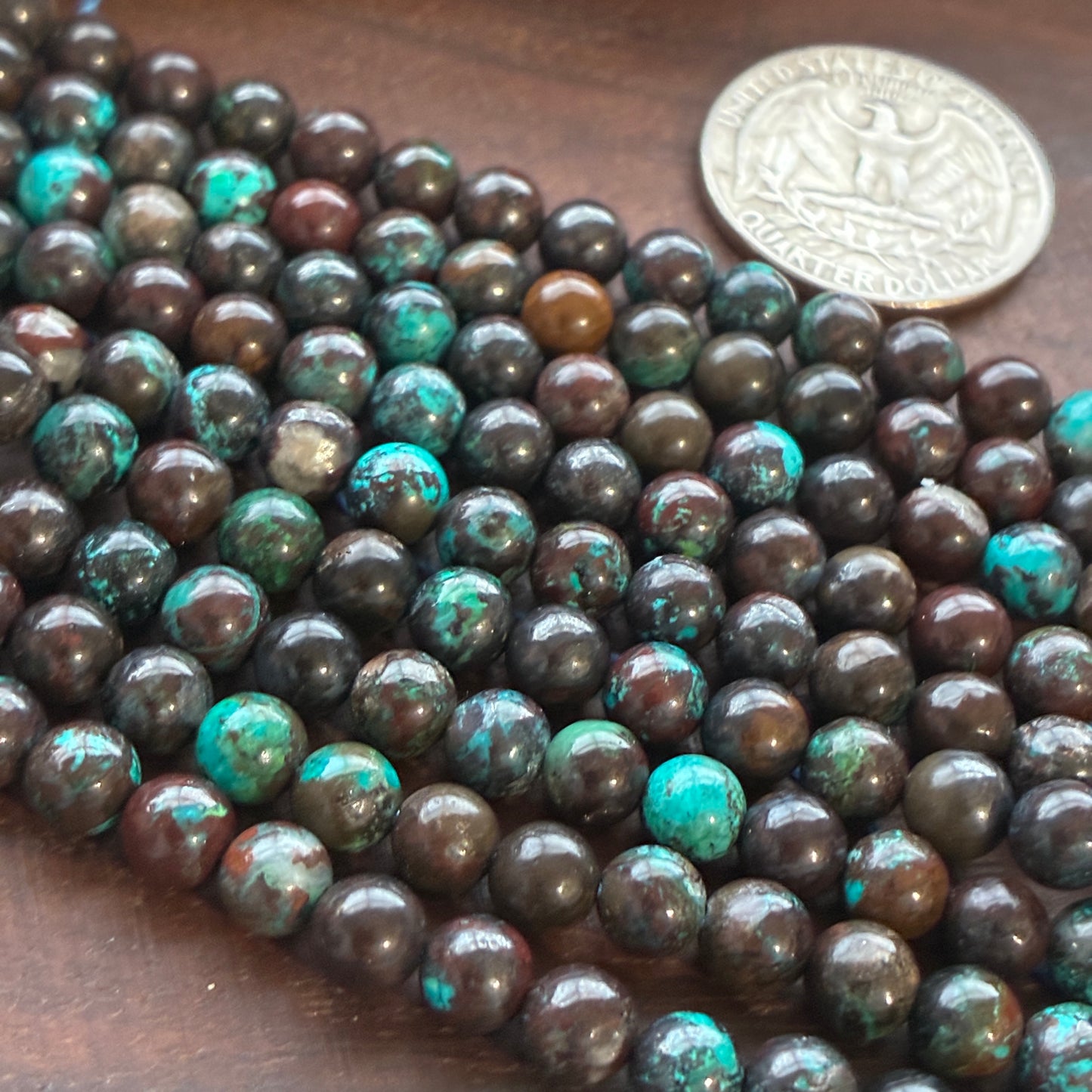 6mm Chrysocolla Round Bead Strand
