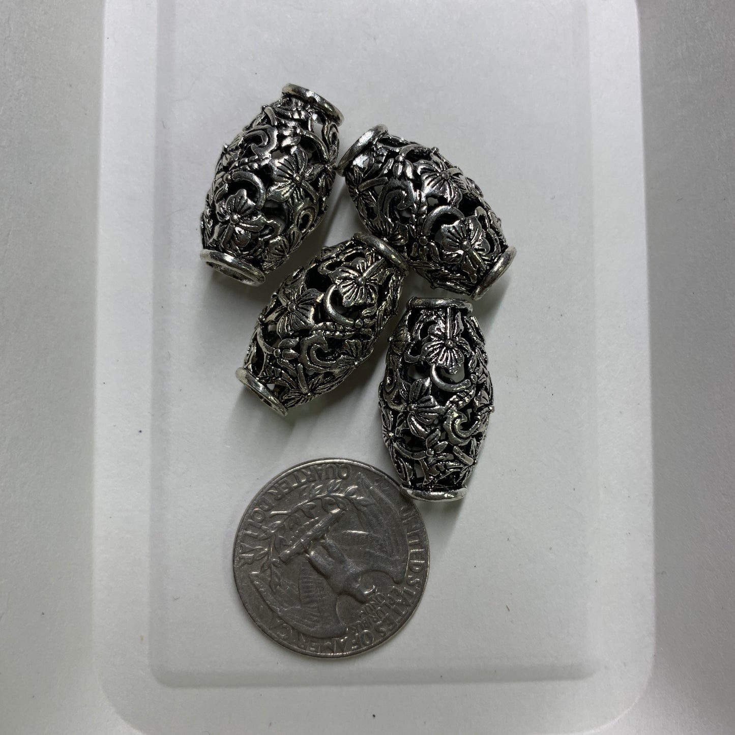 Tibetan Silver Charm / Bead (TS035)
