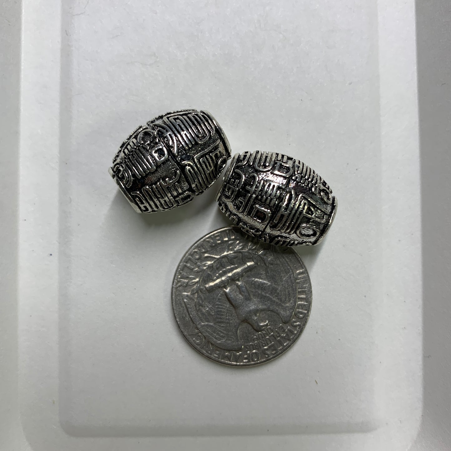 Tibetan Silver Charm / Bead (TS037)