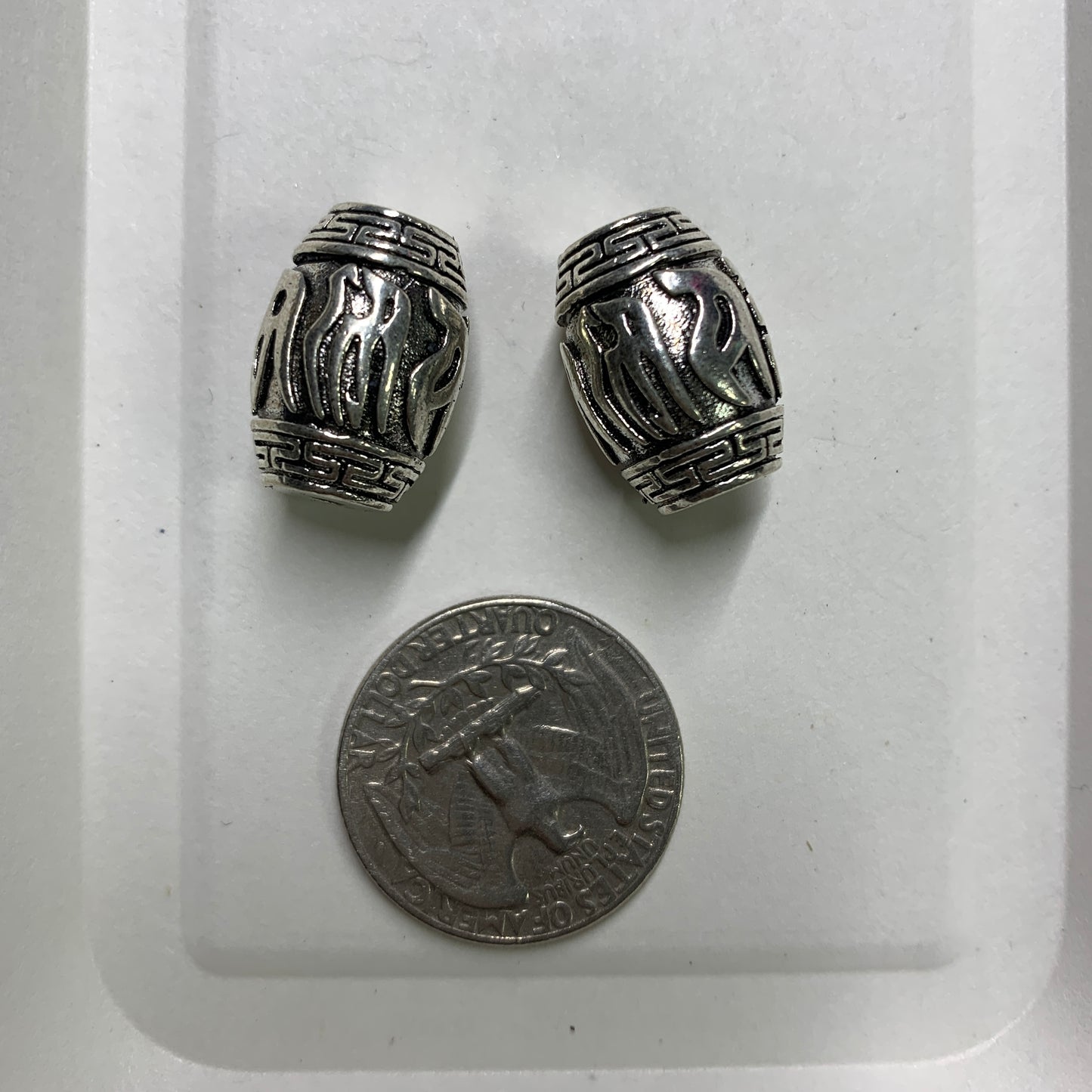Tibetan Silver Charm / Bead (TS038)