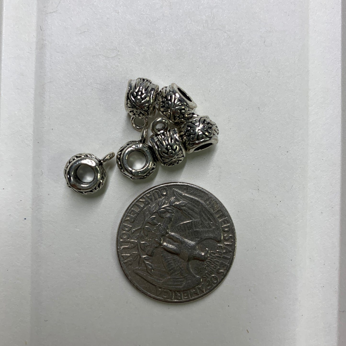 Tibetan Silver Charm / Bead (TS052)