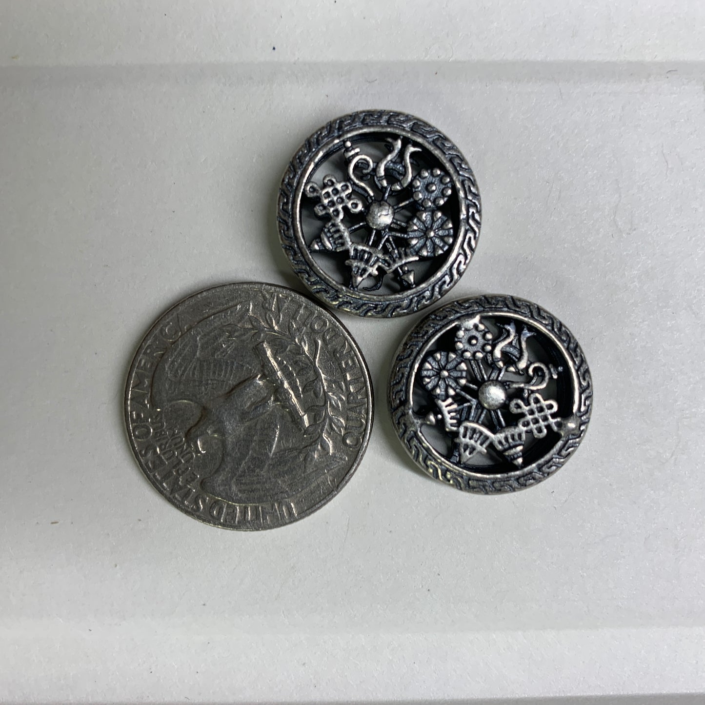Tibetan Silver Charm / Bead (TS076)