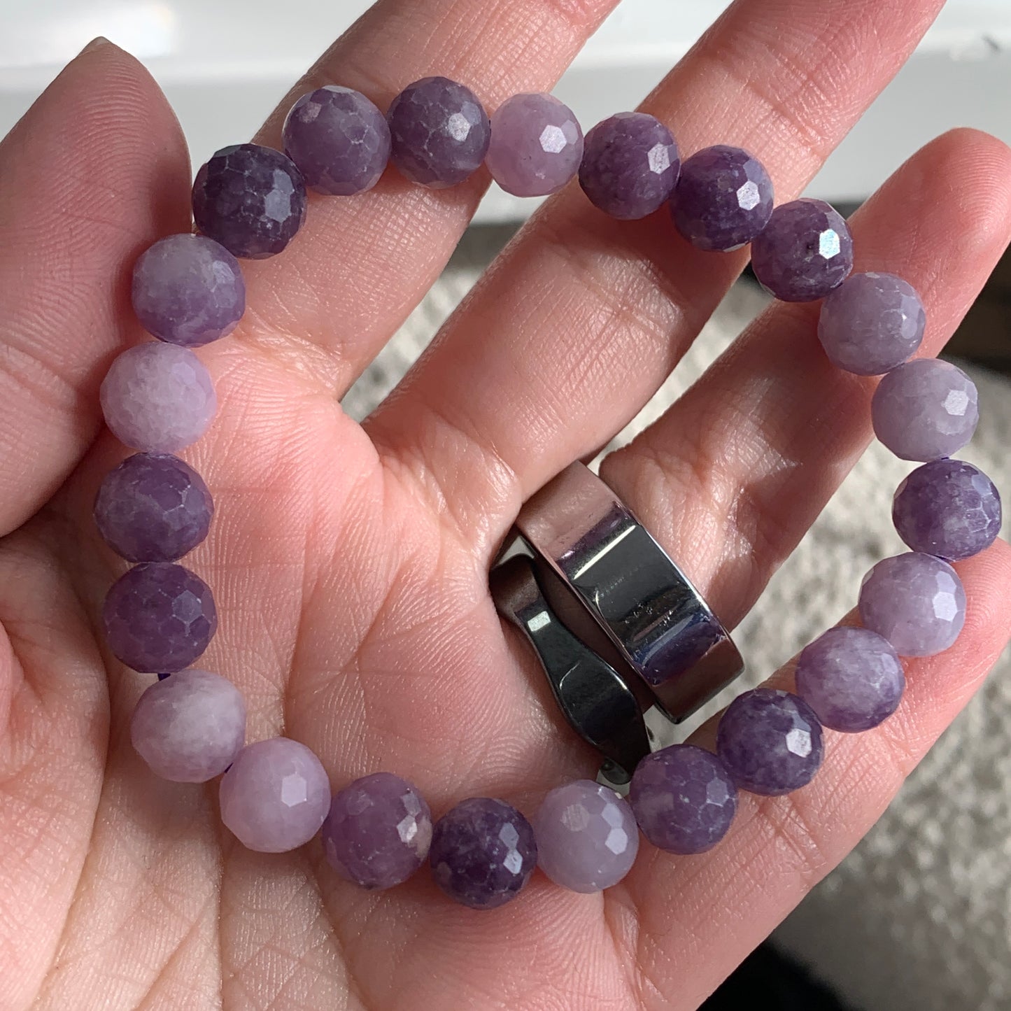 Natural Crystal Faceted Bracelet
