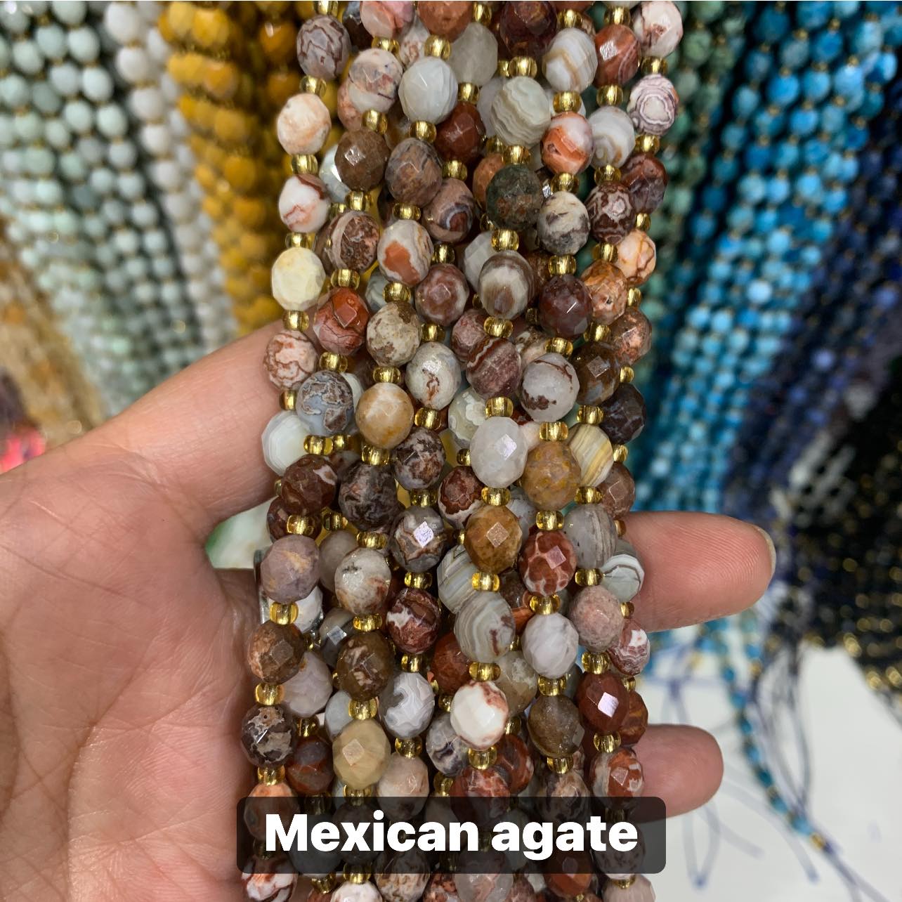 PRE-ORDER - WAREHOUSE - FACETED OVAL - BEAD STRAND