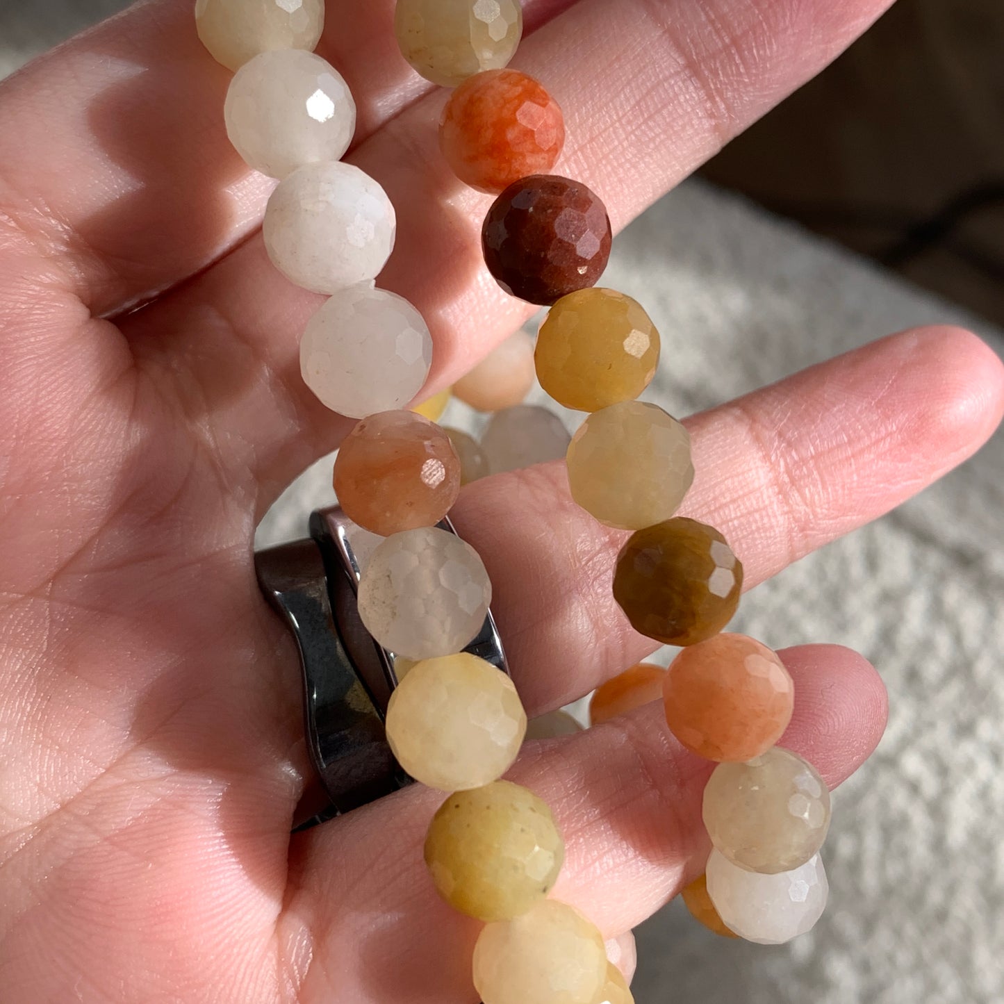 Natural Crystal Faceted Bracelet